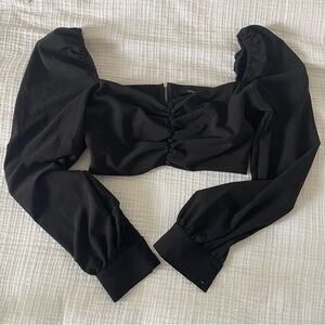 Forever 21 Black Long Sleeve Blouse